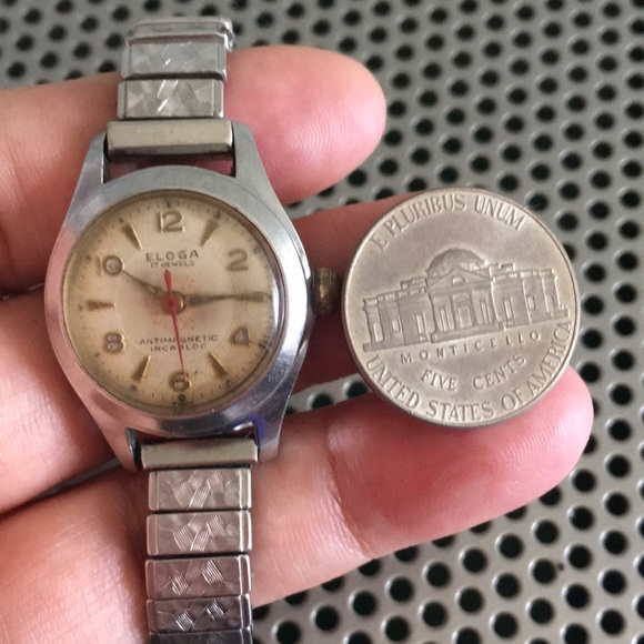 🖤Vtg ELOGA Windup Swiss made watch - Picture 11 of 14